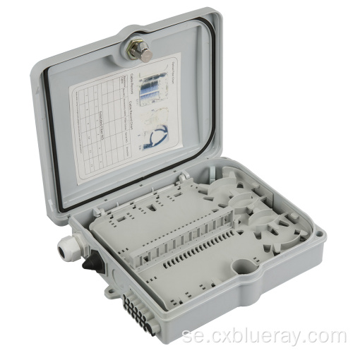 Outdoor FTTH 8 Port Cassette PLC Splitter 1: 8 Terminal Box